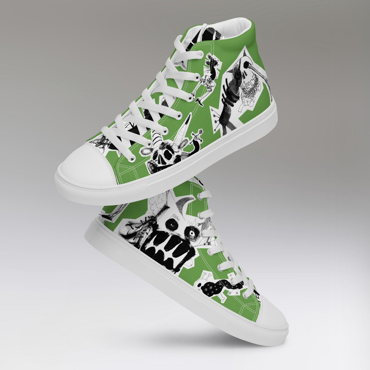 Men’s high top canvas shoes