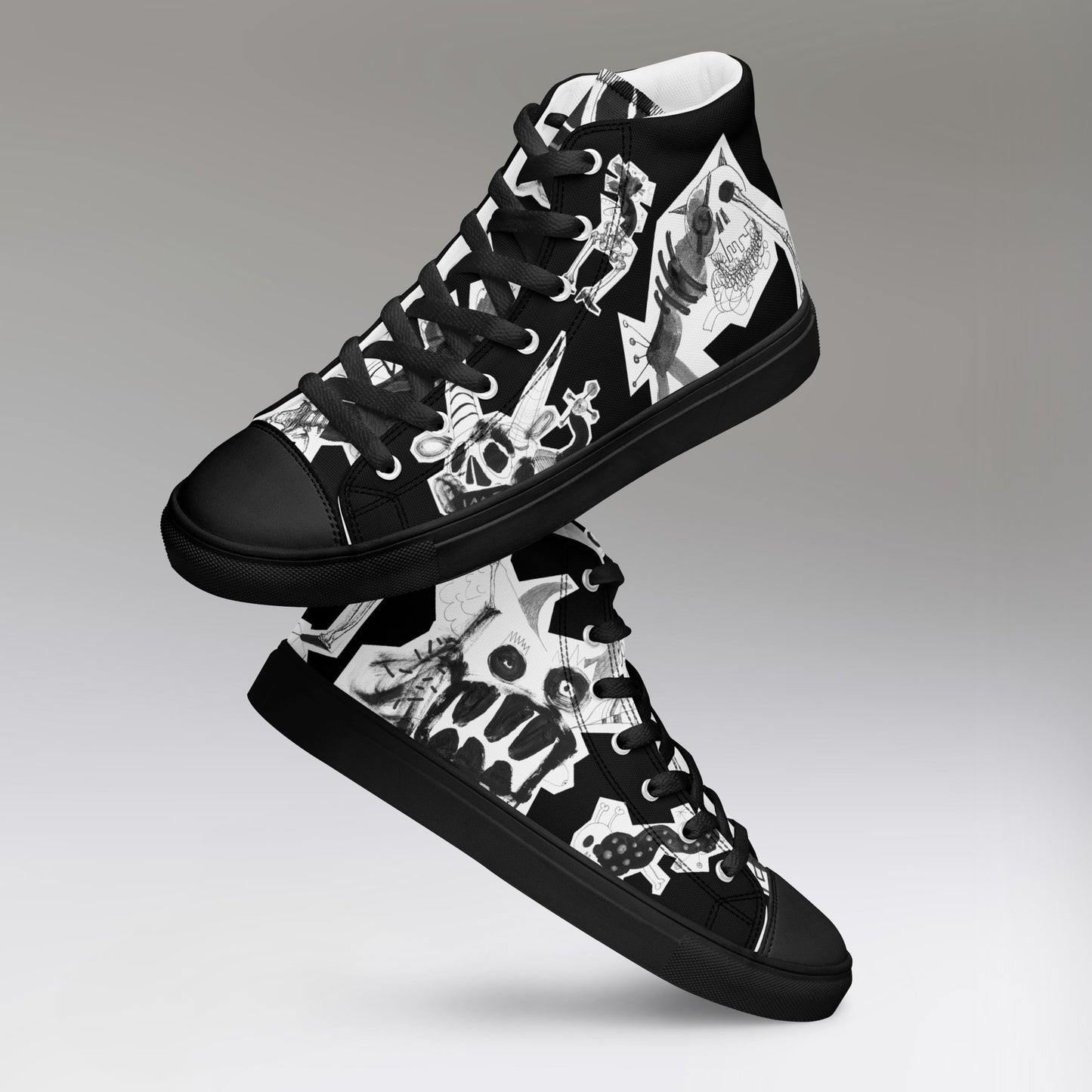 Men’s high top canvas shoes