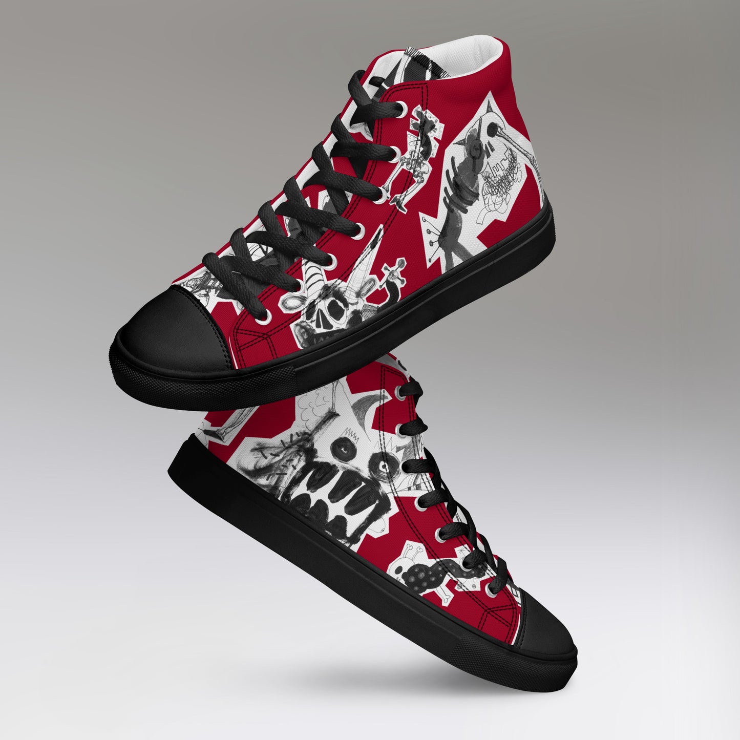 Men’s high top canvas shoes