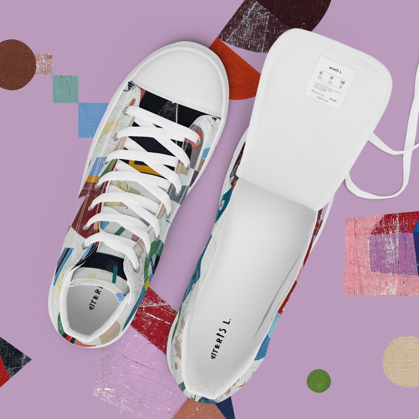 Women’s high top canvas shoes