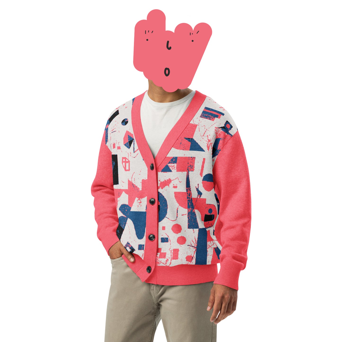Unisex knitted cardigan