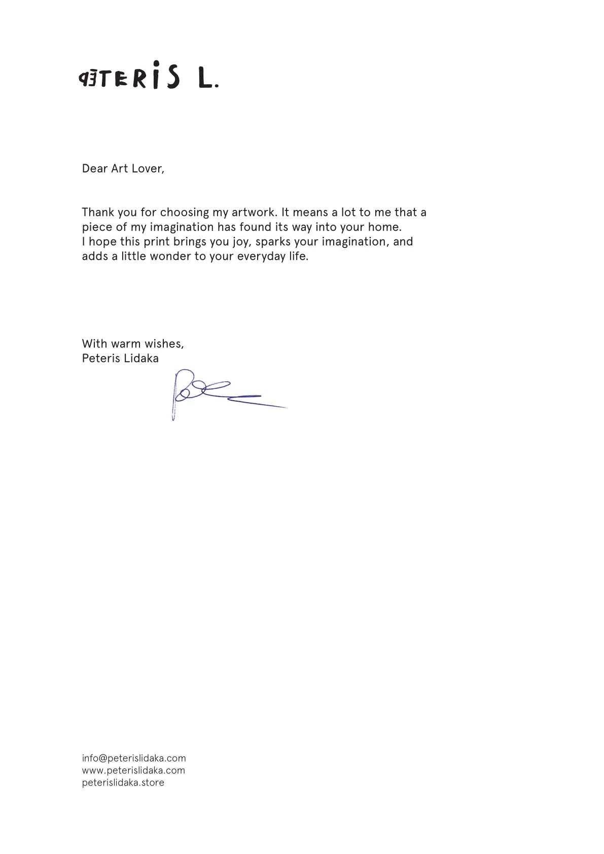 Anne — A letter from the artist