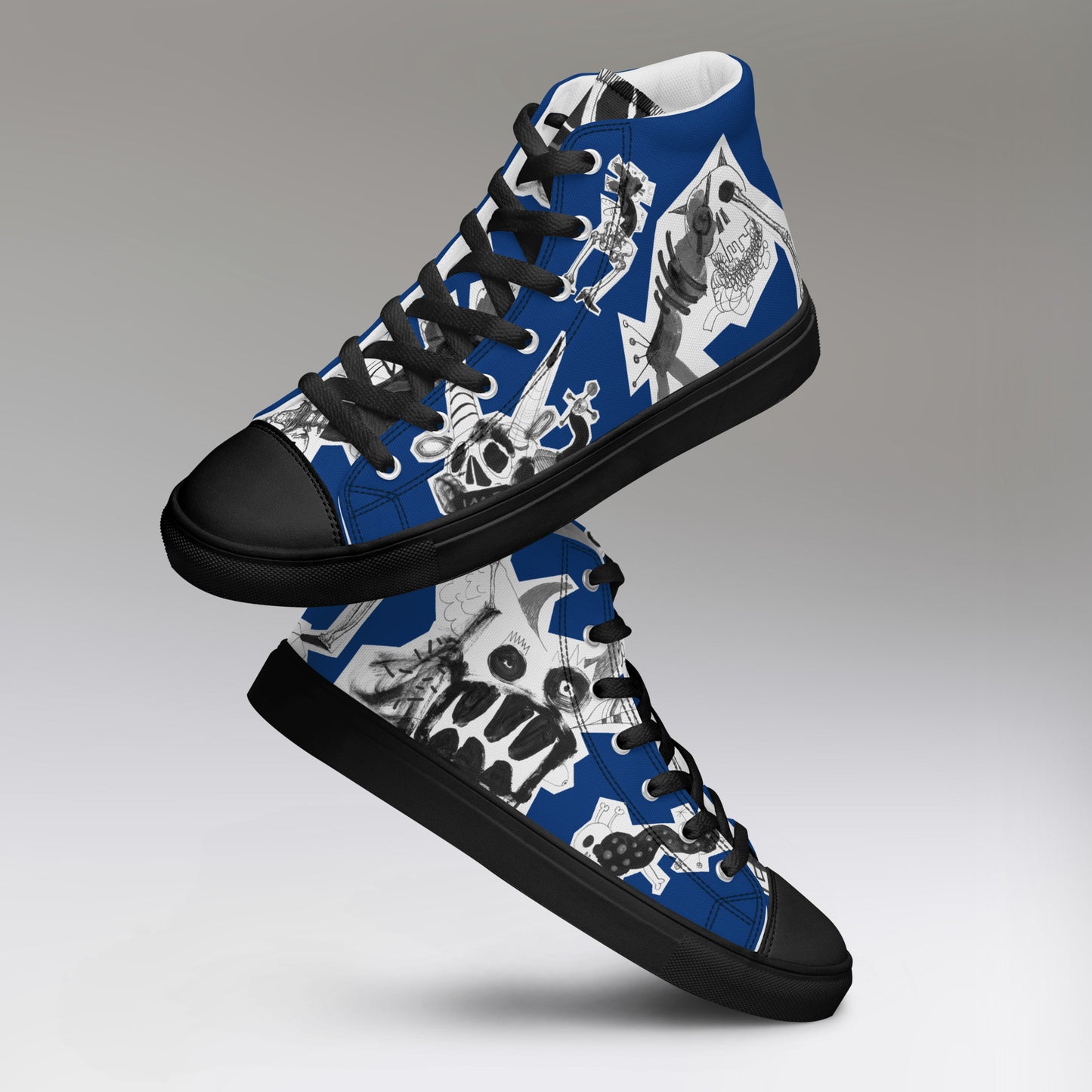 Men’s high top canvas shoes