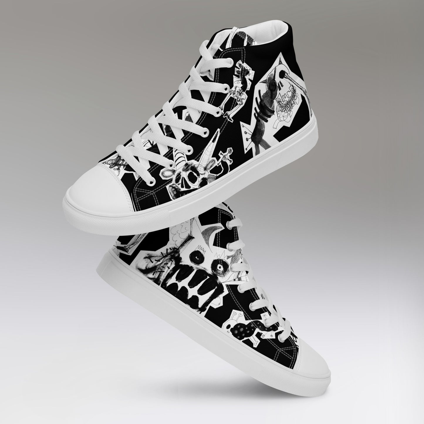 Men’s high top canvas shoes