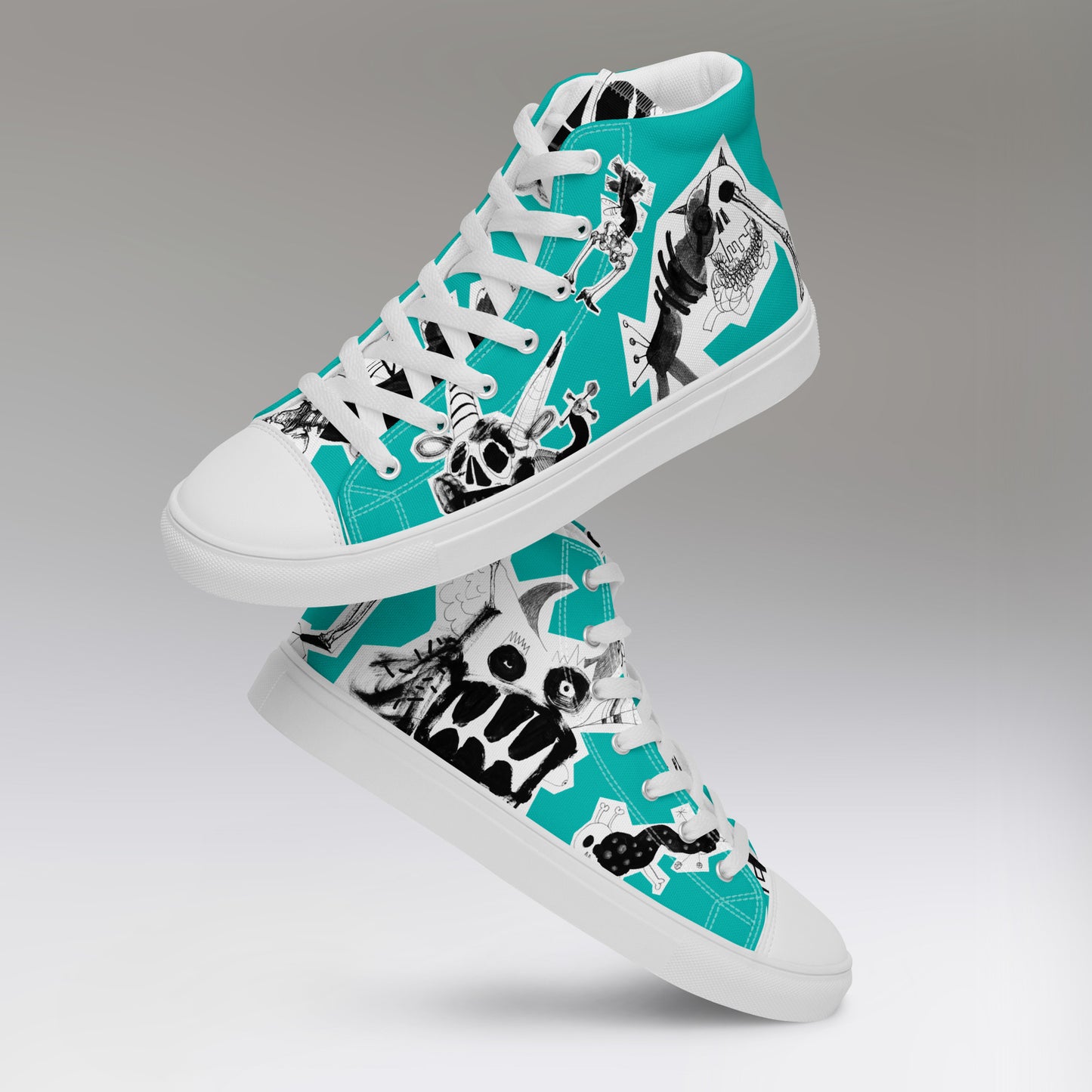 Men’s high top canvas shoes