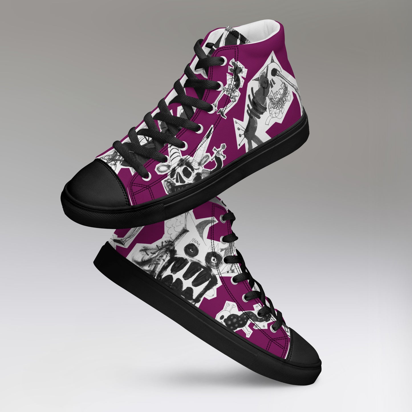 Men’s high top canvas shoes