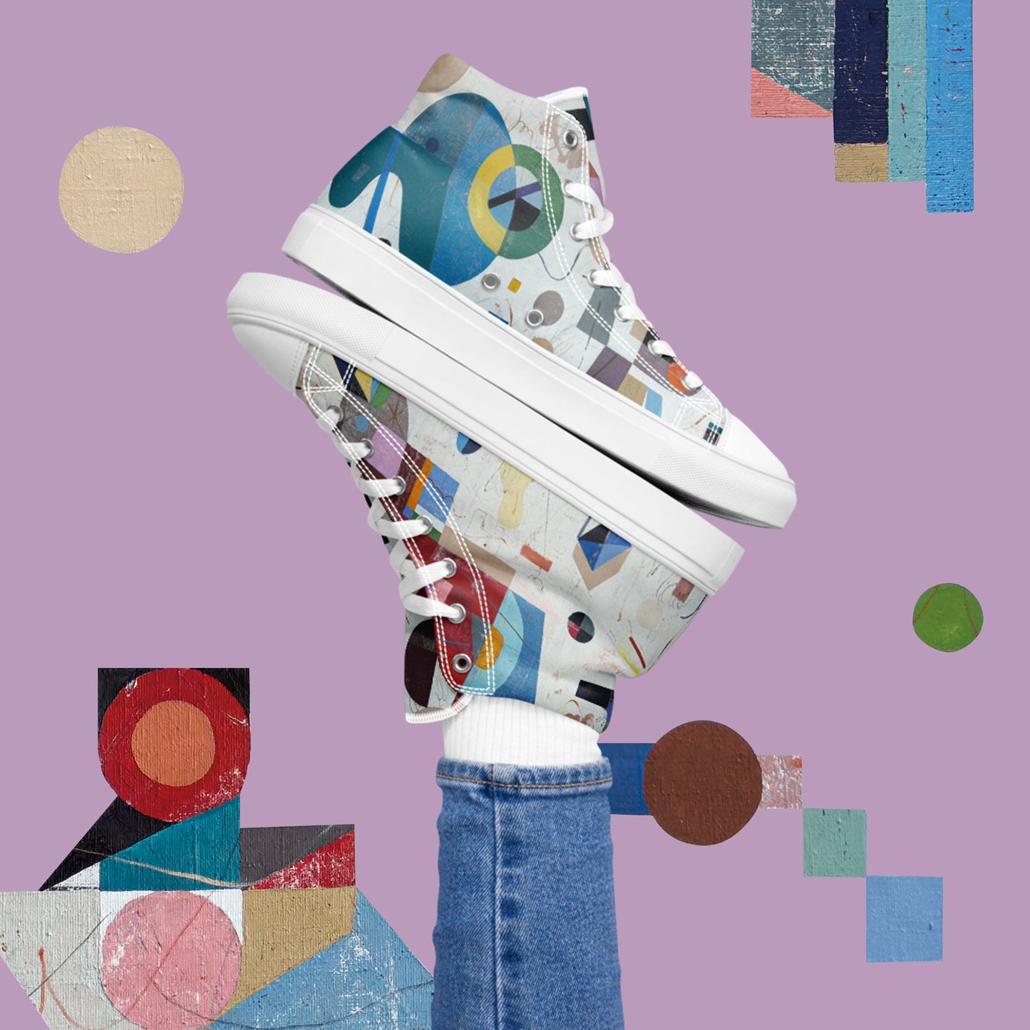 Women’s high top canvas shoes