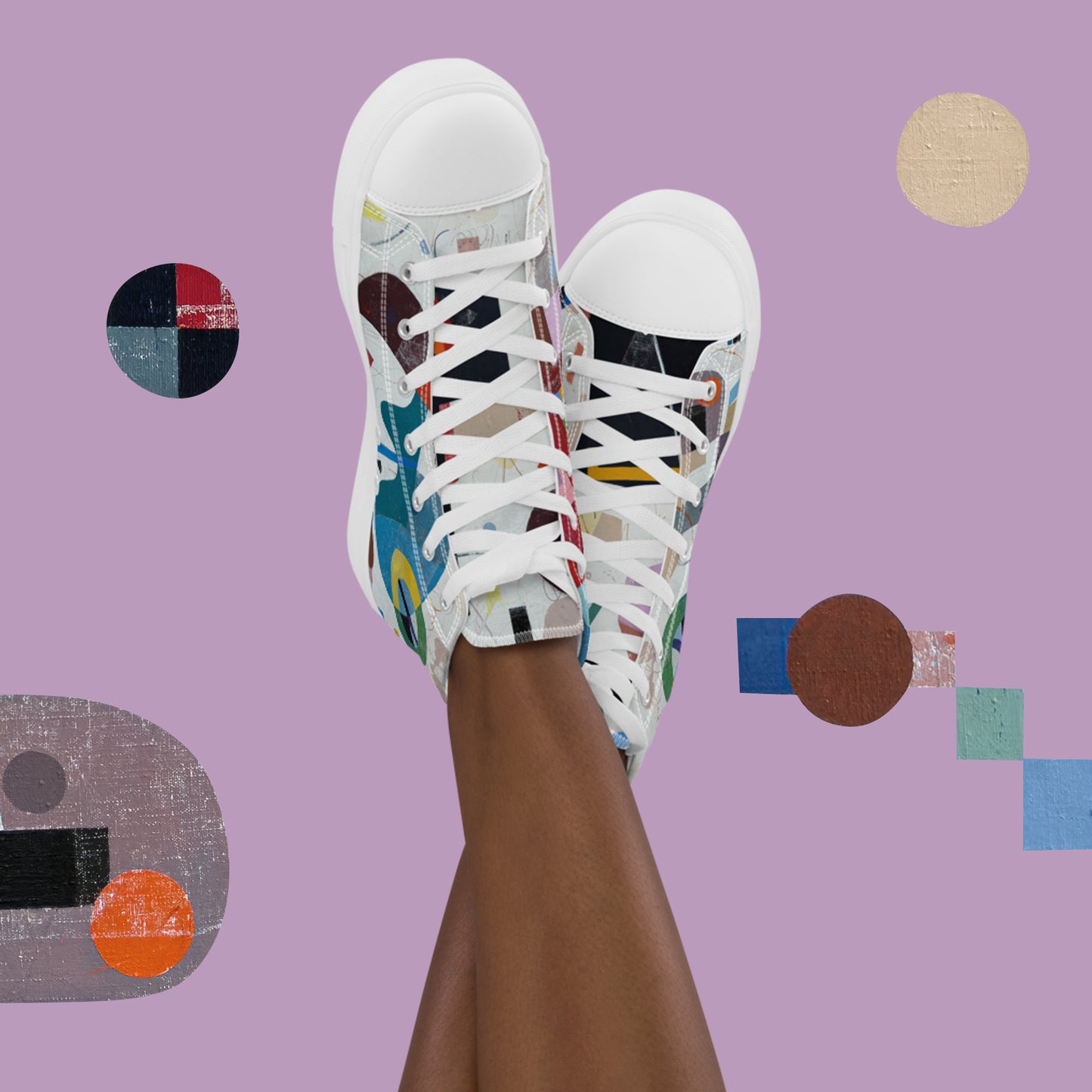 Women’s high top canvas shoes