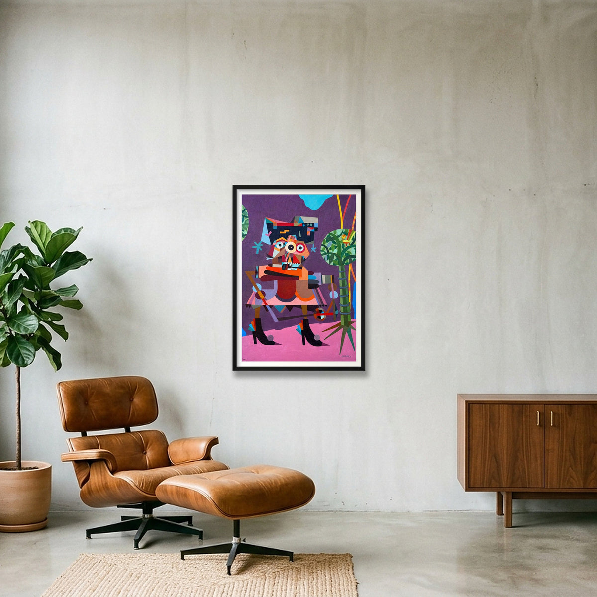 Anne — 59×84cm, 23×33" Black Frame