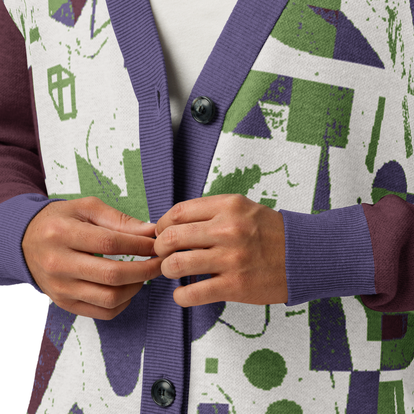 Unisex knitted cardigan
