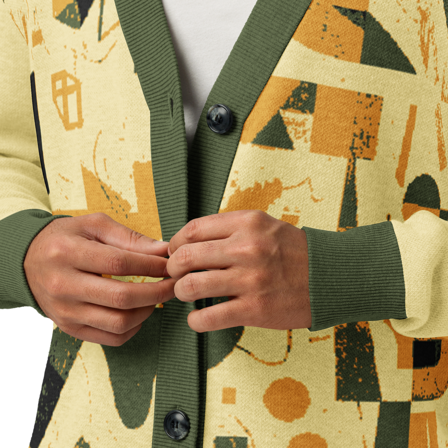Unisex knitted cardigan
