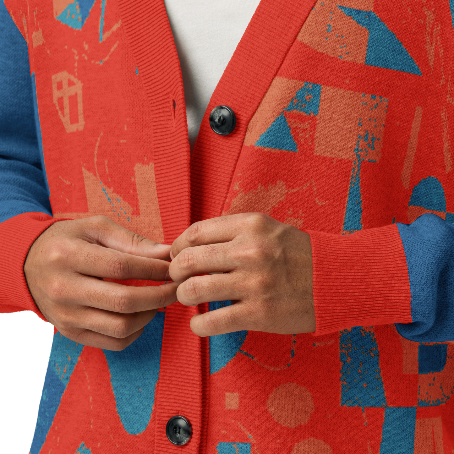 Unisex knitted cardigan